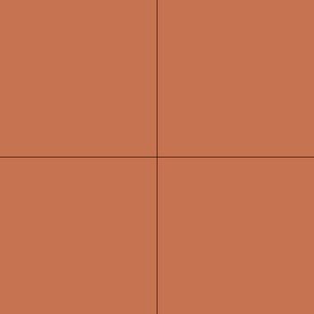 Winckelmans Squares 10x10 vlak Terracotta (TER), 9 mm dik a 0,5 m²