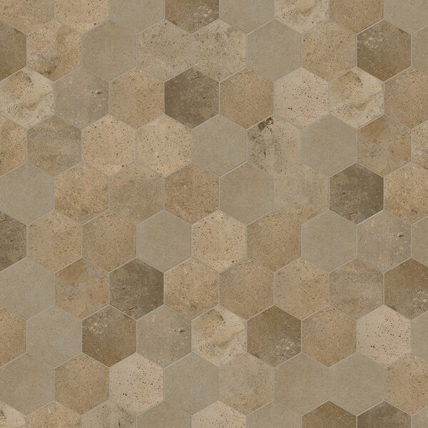 Vives Root Hexagono Physis Mellow 15x17, afname per doos van 0,564 m²
