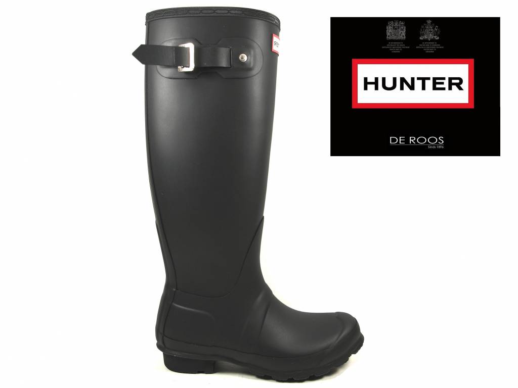 statistieken Lichaam Speels Hunter Boots Womens Original Tall Zwart - De Roos Schoenen Breda