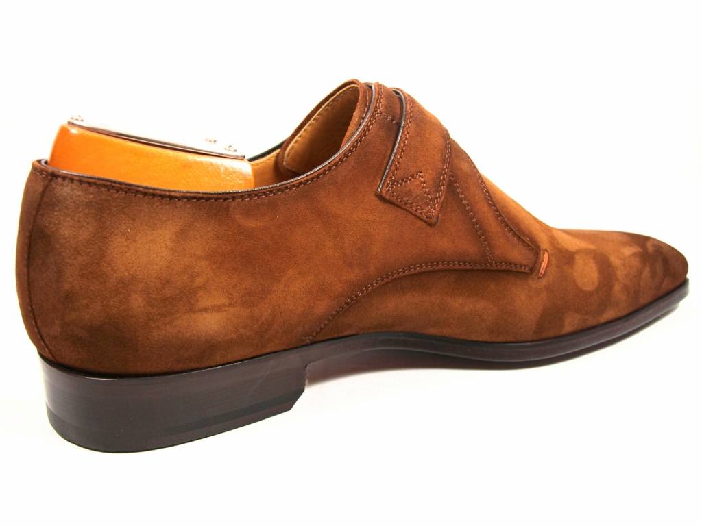 Verklaring Matron Ik heb het erkend Magnanni 13645 Cognac Gespschoen Suede - De Roos Schoenen Breda