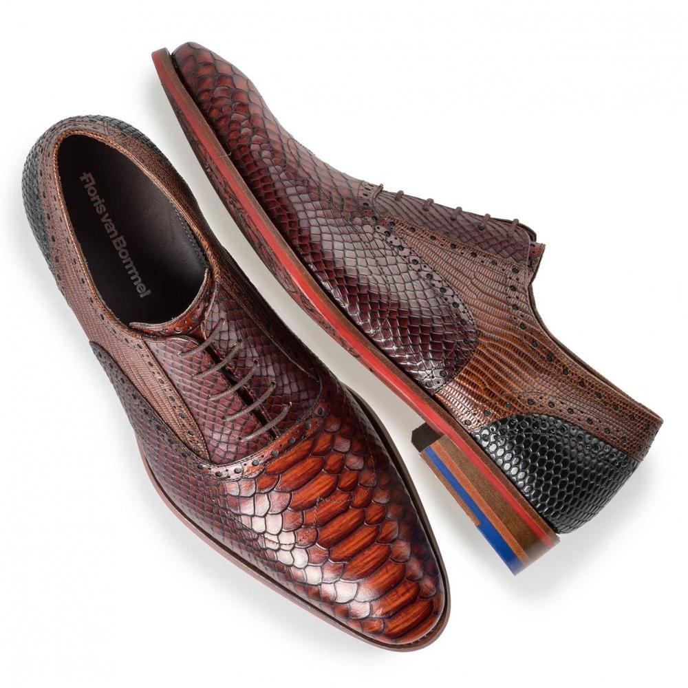 Floris van Bommel Veterschoen SFM-30238-24-01 Cognac - De Roos Schoenen  Breda