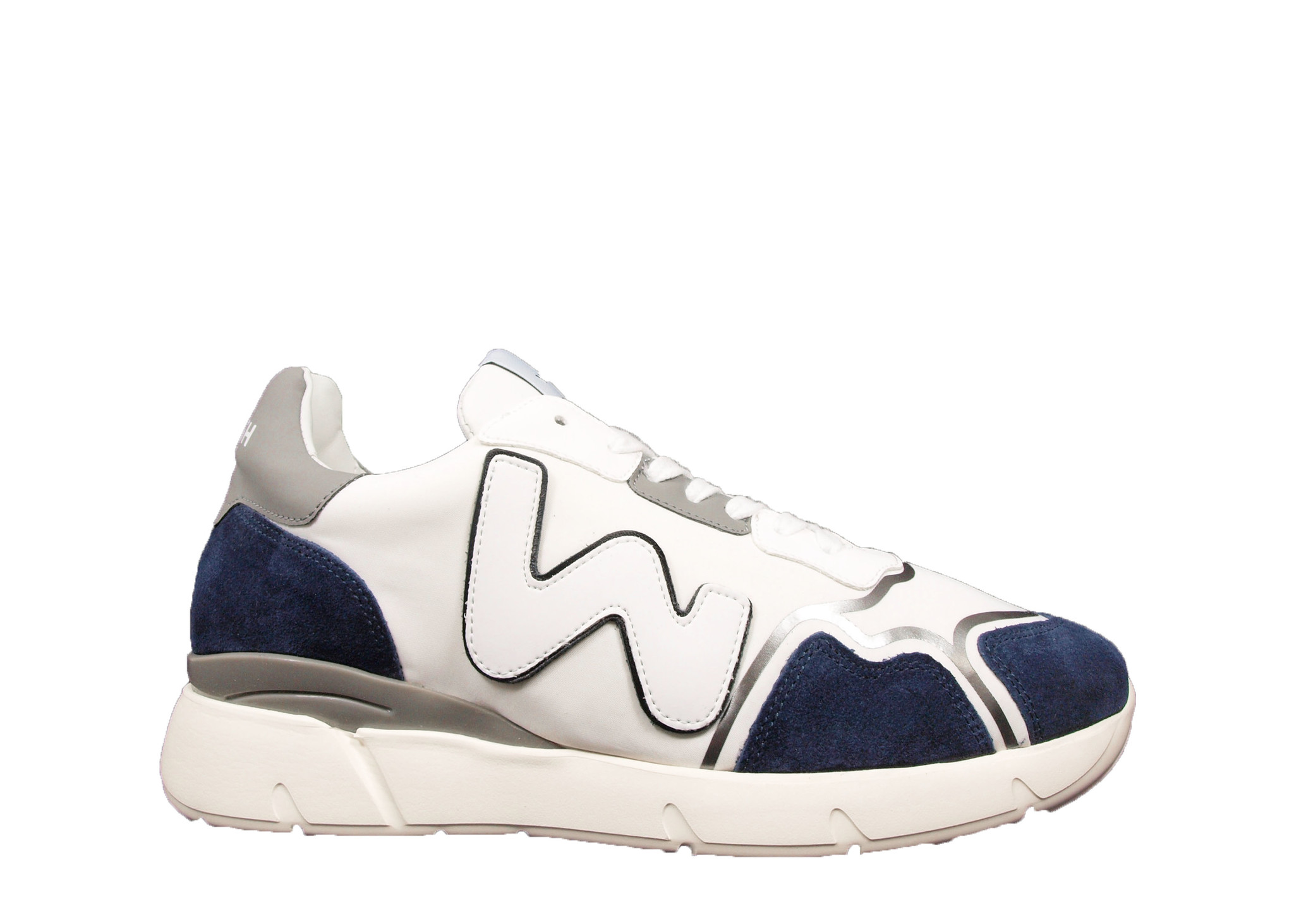 WOMSH WOMSH Sustainable Sneaker R211463 Runny Wit/Blauw