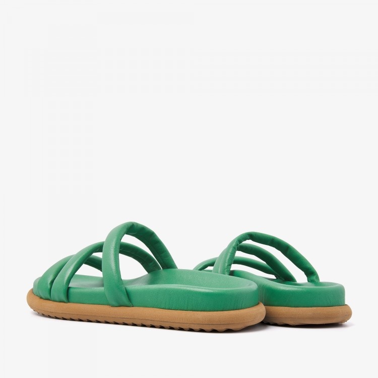 VIA VAI Slipper Candy Pop 58158-01-524 Groen - De Roos Schoenen Breda