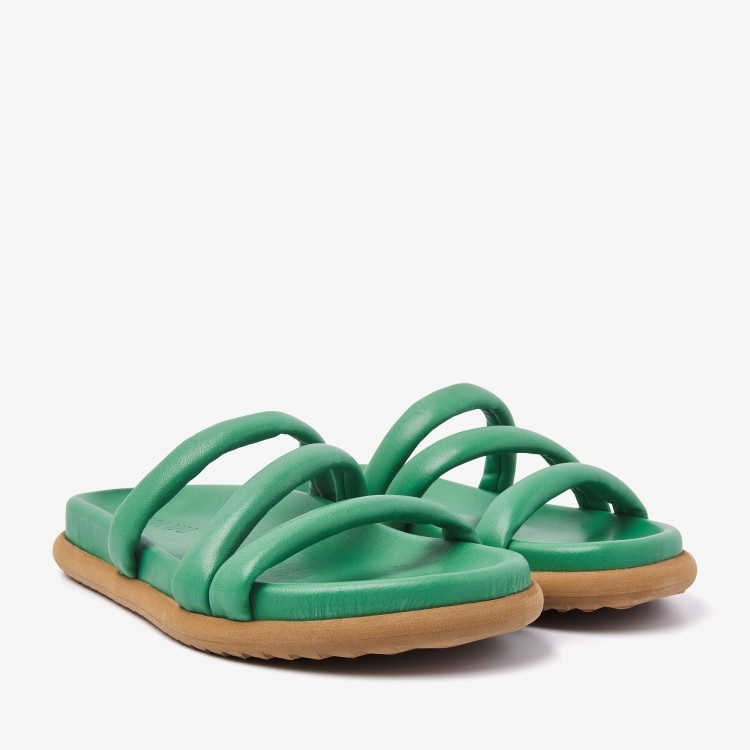 VIA VAI Slipper Candy Pop 58158-01-524 Groen - De Roos Schoenen Breda