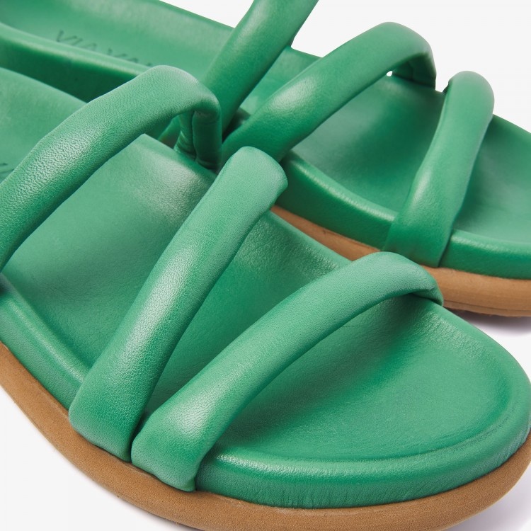 VIA VAI Slipper Candy Pop 58158-01-524 Groen - De Roos Schoenen Breda