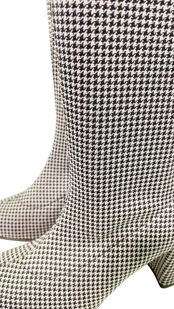 Panara 4451 Stretch Laars Mugas Zwart/ Wit - De Roos Schoenen Breda