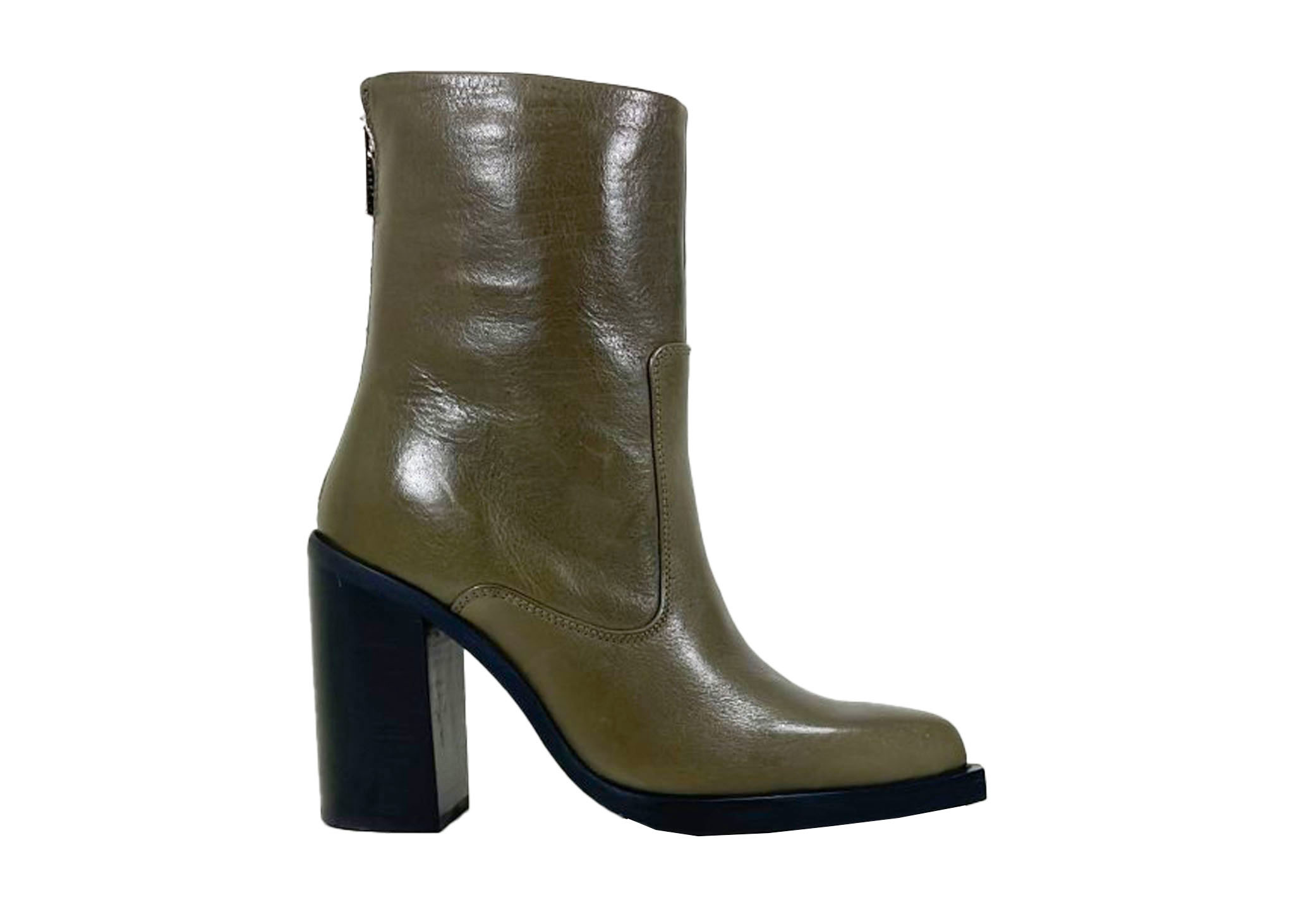 BRONX Mya-Mae Enkellaars 34237-J-851 Groen - De Roos Schoenen Breda