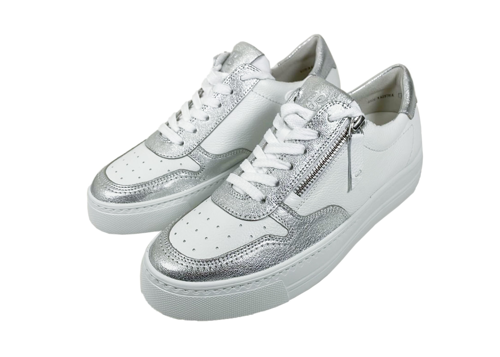 Paul Green Sneaker 5155-053 Wit/ Zilver - De Roos Schoenen Breda