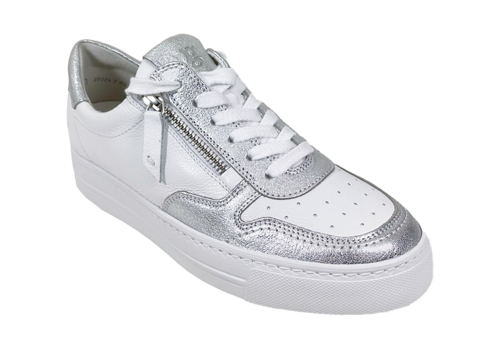 Paul Green Sneaker 5155-053 Wit/ Zilver - De Roos Schoenen Breda