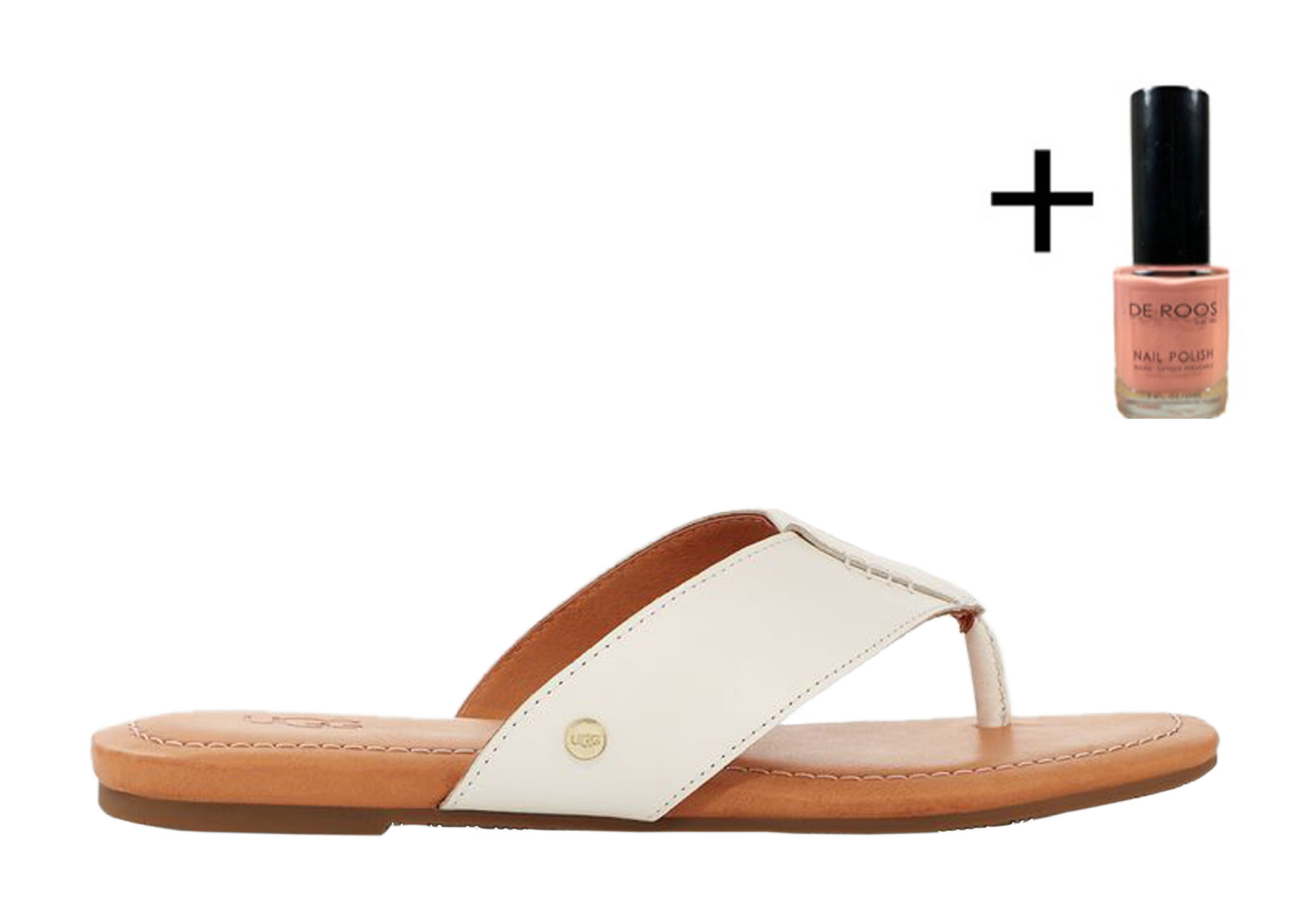 UGG Slipper Carey 1142177 Wit - De Roos Schoenen Breda