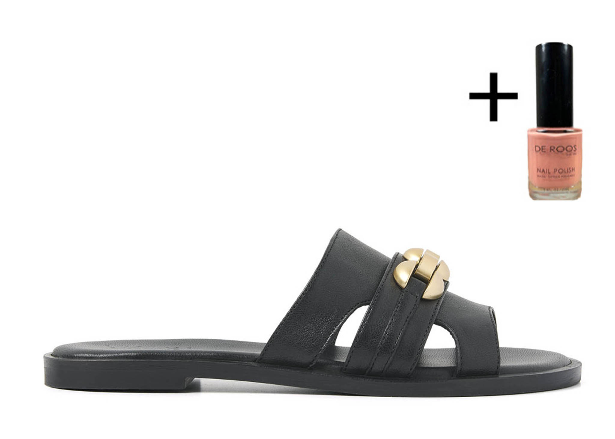 VIA VAI Sandaal Harita Zora 60018-01-900 Zwart - De Roos Schoenen Breda