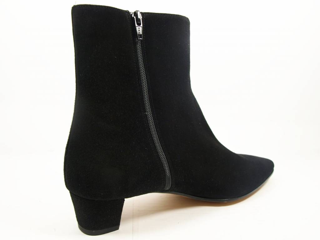 Panara Enkellaarsje 3371 Zwart Suede - De Roos Schoenen Breda