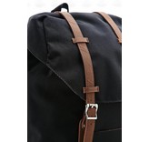 Black and brown backpack