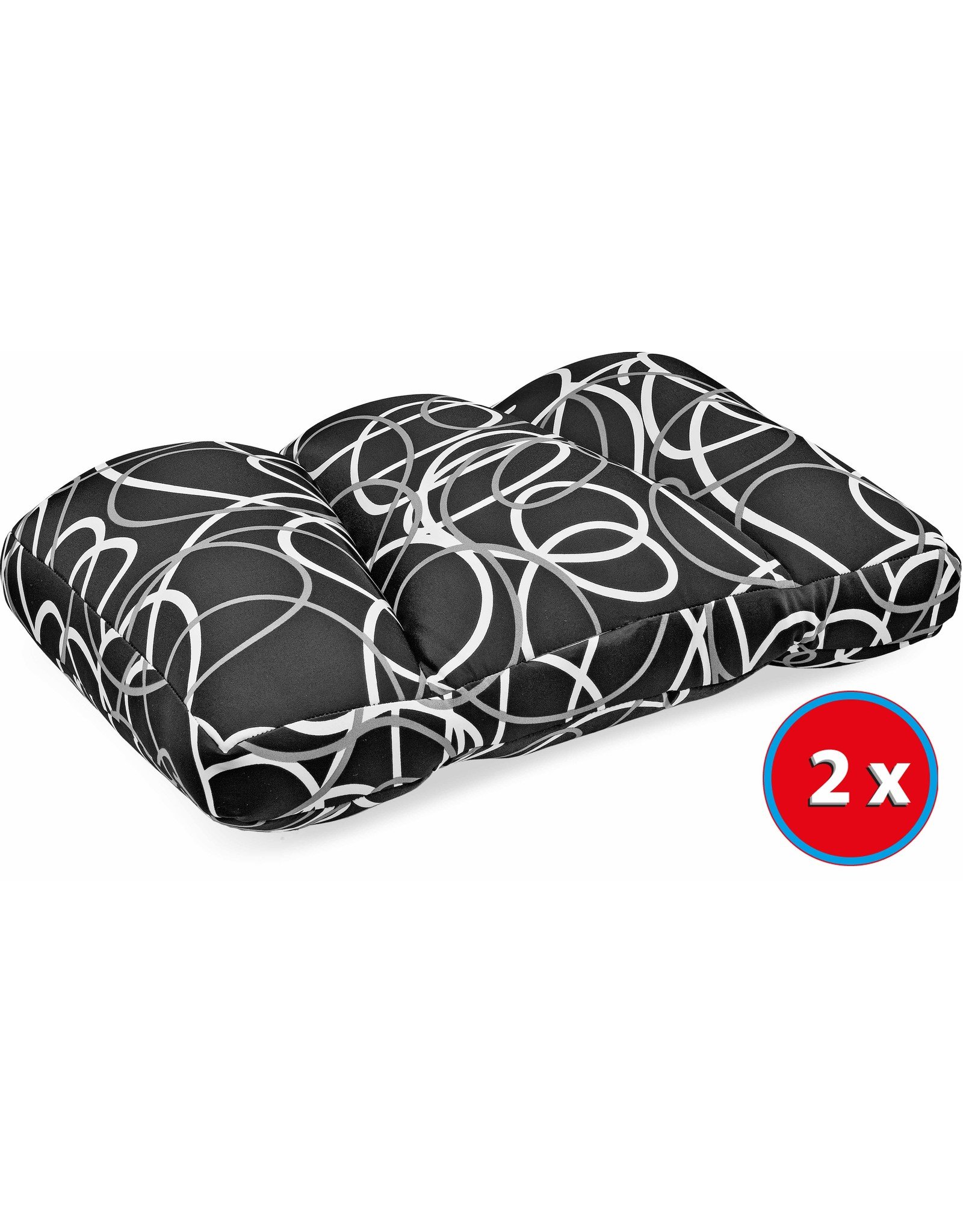 Kuschel-Maxx Kuschel-Maxx - Sleeppillow Lines Black 2 pcs-Special Offer