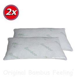 INVITALIS Bamboo-Pillow - 80x40cm 2 pcs Value-Set