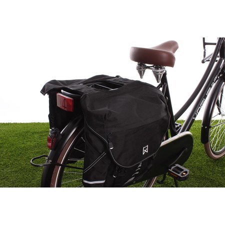 Willex Dubbele fietstas Bagagetas Zwart 1200 - 28 liter