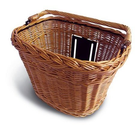 ga verder Volg ons een vuurtje stoken Basil Basimply Wicker rieten mand rotan naturel - Fietstas.com