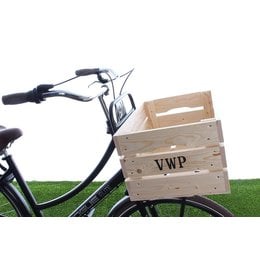VWP fietstassen en fietsaccessoires Houten Fietskrat
