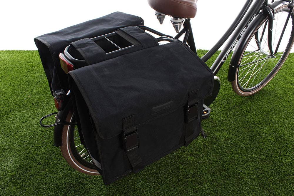 Goot verhaal Elektronisch Fietstas New Looxs Dubbele Tas Canvas Camping Zwart - Fietstas.com