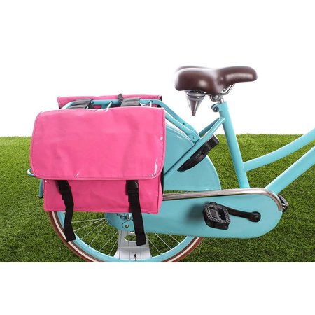 Beck Dubbele fietstas Mini Bisonyl Pink