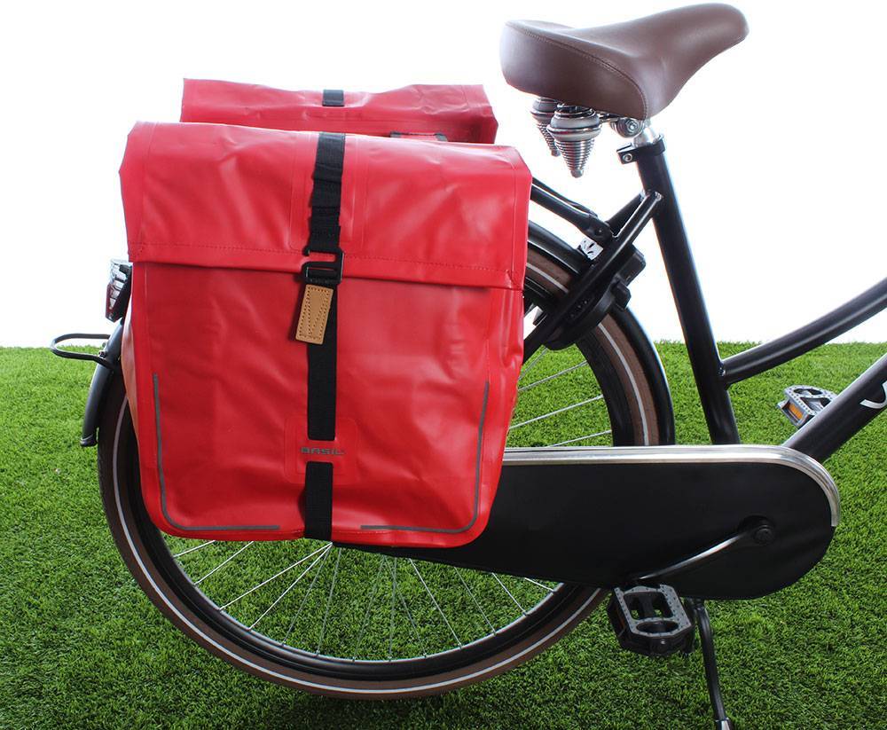 Tourbn TOURBON Dames Fietstas Shopper - Waterdichte Canvas Fietstassen Achterdrager, Omtoverbaar Naar Handtas