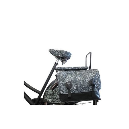 Hooodie Big Cushie Blackish Pattern - zacht en stylish fietskussen voor op bagagedrager