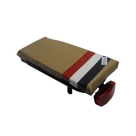 Hooodie Cushie PTT - zacht en retro fietskussentje voor op bagagedrager