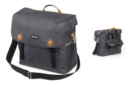 Enkele fietstas Lux Anthracite Fingerprint 16L Grijs