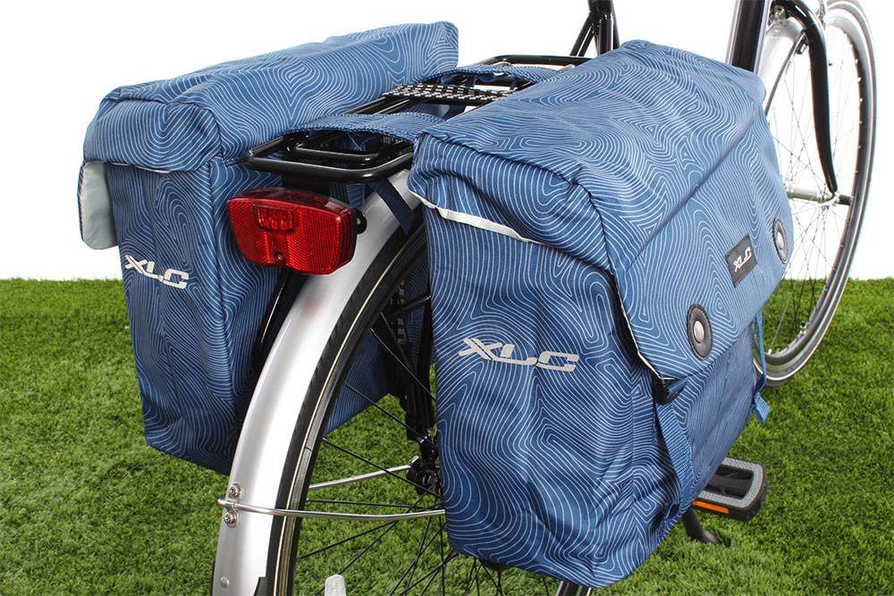 statisch Gezond ondernemen XLC Dubbele fietstas Lux 34L Blauw | Sportieve fietstas - Fietstas.com