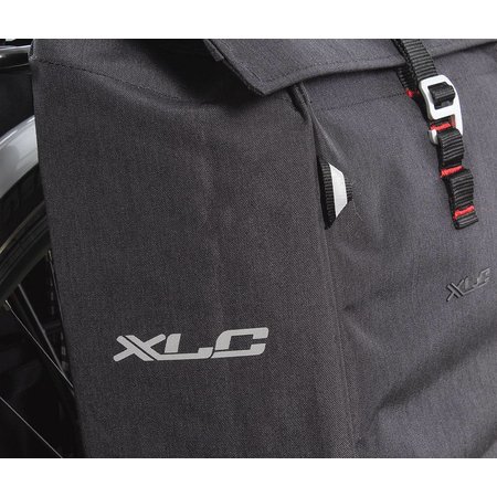 XLC Dubbele fietstas Commuter 31L Antraciet