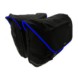 Beck Dubbele fietstas SPRTV XL Blauwe Bies 40L Zwart