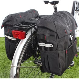 New Looxs Dubbele Fietstas Vigo Double 37L Zwart