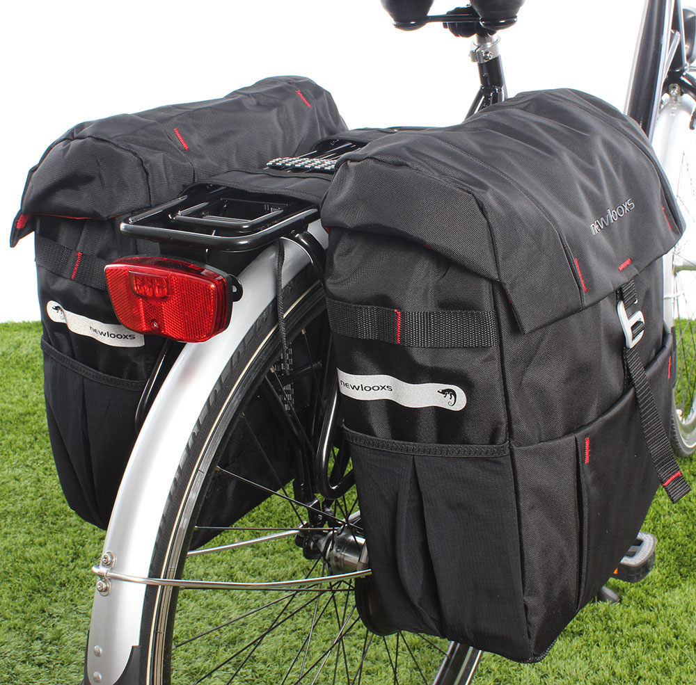 New Looxs Fietstas Double 37L Zwart -