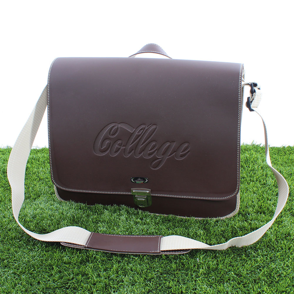 Schoudertas College 13,2L Donkerbruin