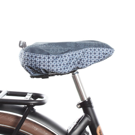 Basil Zadeldekje Bohème Indigo Blue  - waterafstotende en hippe zadelhoes fiets