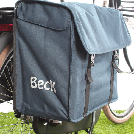 Beck Dubbele fietstas Canvas Medium 48L Blauw