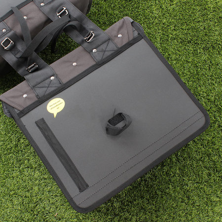 Beck Dubbele fietstas Canvas Small 30L Grijs
