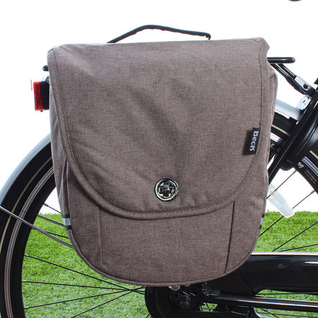 Beck Dubbele Fietstas Pick-Up 23L Bruin