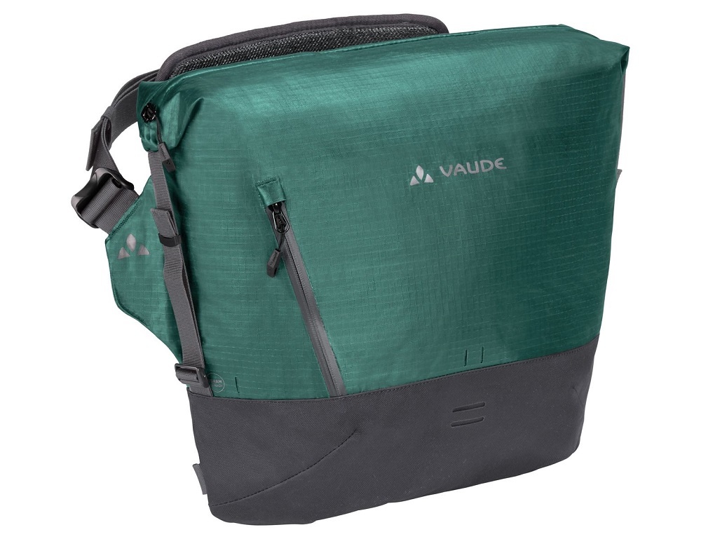 Vaude Schoudertas messenger CityMe 13L Nickel Green Met laptopvak Fietstas