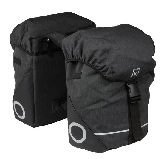 Dubbele fietstas Bagagetas 200 22L Antraciet