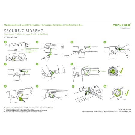 Racktime Slot Secure-it Sidebag - set van twee