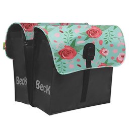 Beck Dubbele fietstas 35L Small Flowers