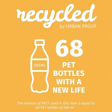 Urban Proof Dubbele fietstas 40L Recycled - Grijs/Geel