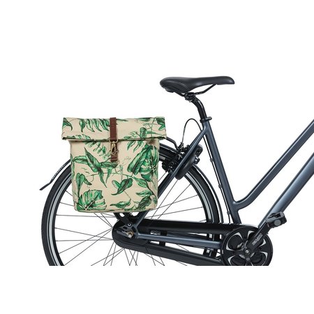 Basil Dubbele fietstas Ever-Green Sandshell Beige 32L