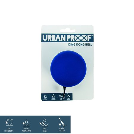 Urban Proof Fietsbel Ding Dong 6 CM Blauw/Groen