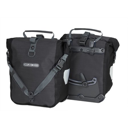 Ortlieb Sport-Roller Plus Graniet/Zwart 25L - Set van twee tassen