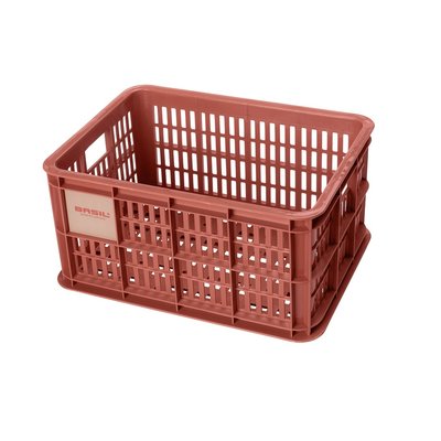 Basil Fietskrat Crate S 17,5L Terra Red MIK/RT