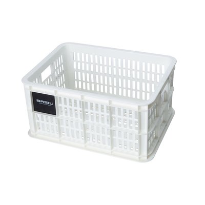 Basil Fietskrat Crate S 17,5L Bright White MIK/RT