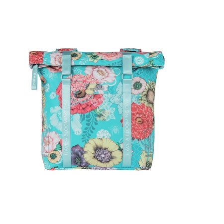 Basil Dubbele fietstas Bloom Field 28-35L Blauw