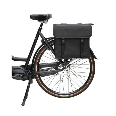 Beck Dubbele fietstas Canvas Small 30L Zwart